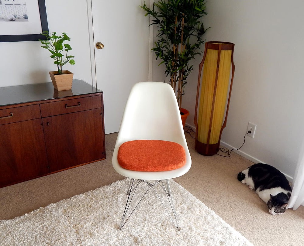Cushion for Eames Molded Plastic Side Chair - Many Colors and Fabrics Available!